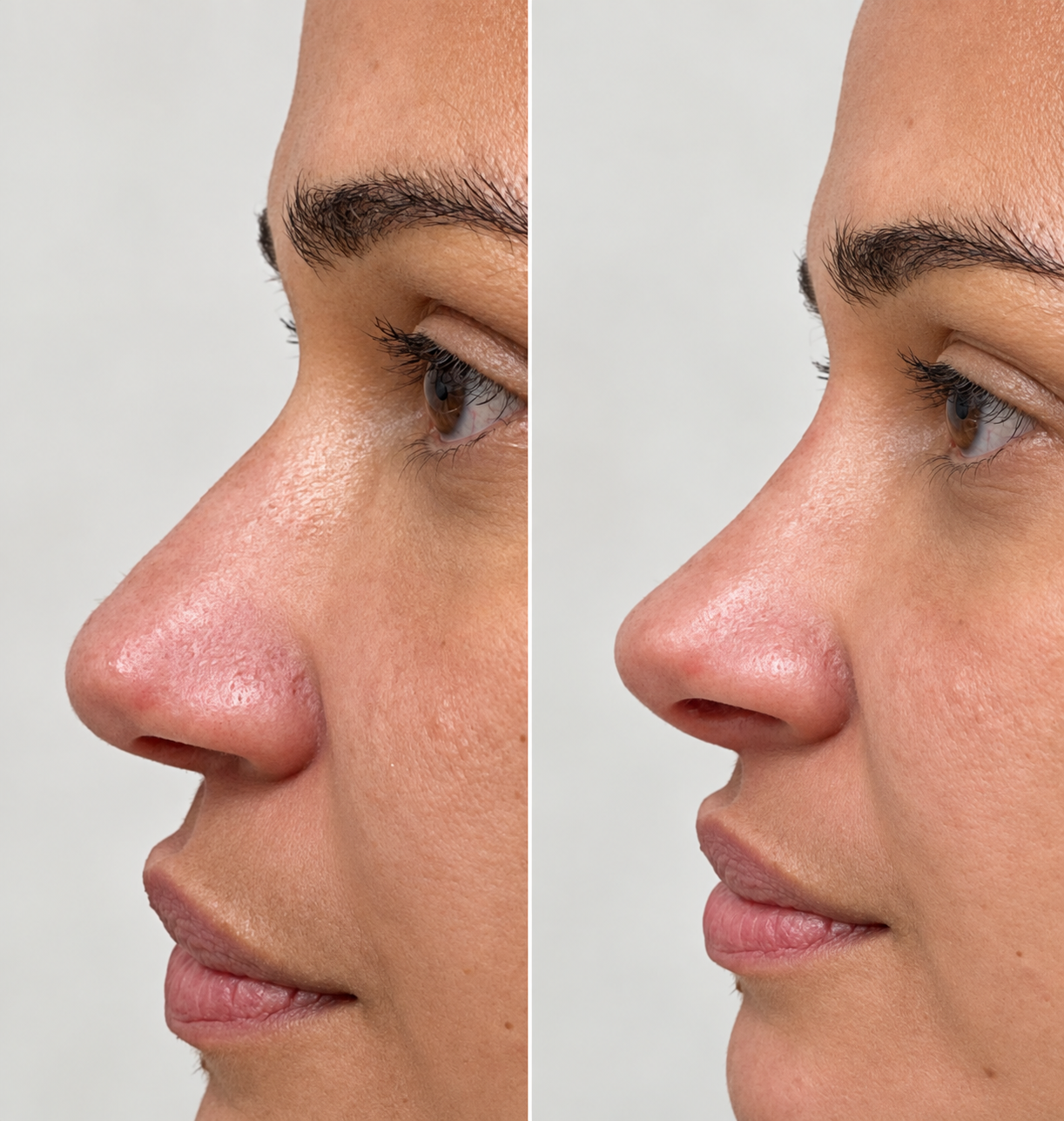 Registro de perfil facial relacionado à rinomodelação